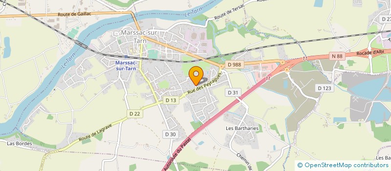 localisation de l'entreprise ASSOC DE FAIT FALGAYRAC-LE GORREC  MARSSAC-SUR-TARN