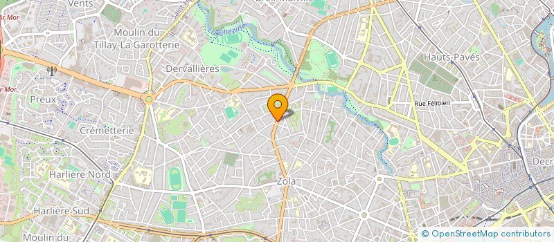 localisation de l'entreprise ASSOC DE GESTION DU COURS CHARLIER à NANTES