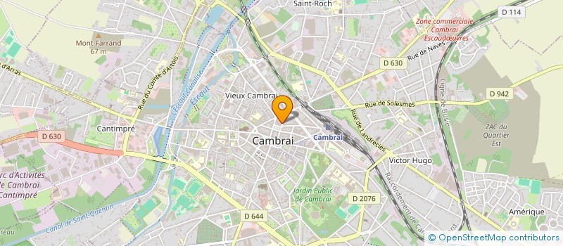 localisation de l'entreprise ASSOC DE GESTION ET DE COMMUNICATION  CAMBRAI