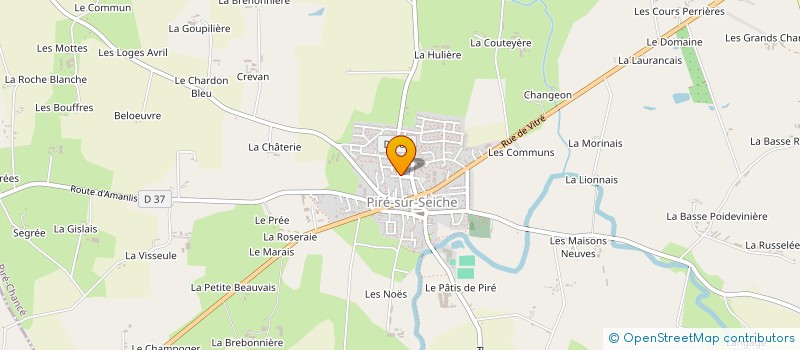 localisation de l'entreprise ASSOC DE GESTION FISCALE AGRICOLE à PIRE-CHANCE