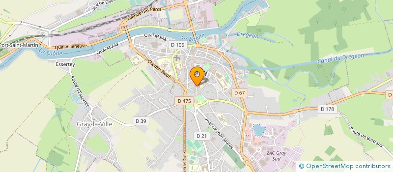 localisation de l'entreprise ASSOC DE GESTION LPP SAINTE MARIE  GRAY