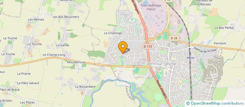 localisation de l'entreprise ASSOC DE LA COLLINE DU SOLIDOR  VERN-SUR-SEICHE