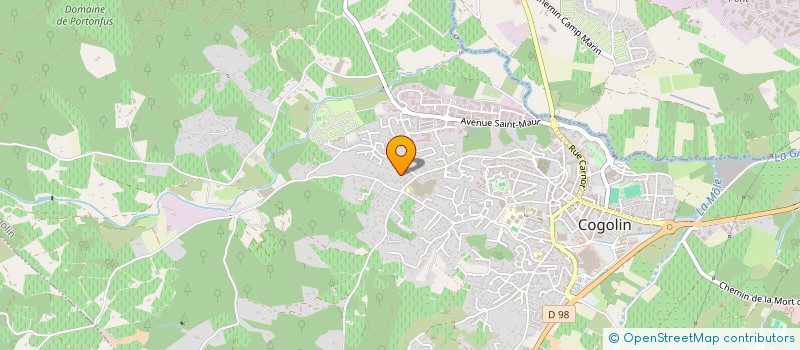 localisation de l'entreprise ASSOC DE LUTTE EN FAVEUR DES ANIMAUX  COGOLIN