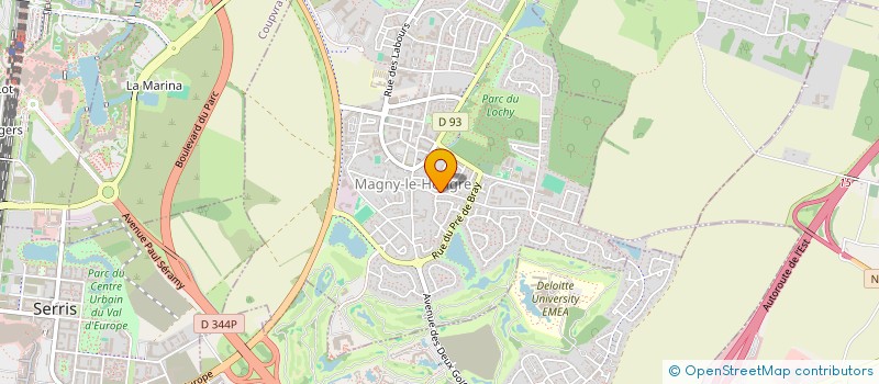 localisation de l'entreprise ASSOC DE MUSIQUE VOCALE REGION COUPVRAY  COUPVRAY