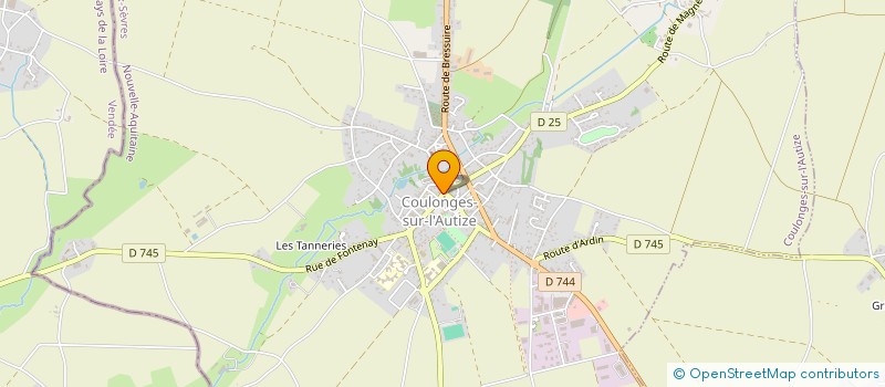 localisation de l'entreprise ASSOC DE PARENTS D'ELEVES à COULONGES-SUR-L'AUTIZE