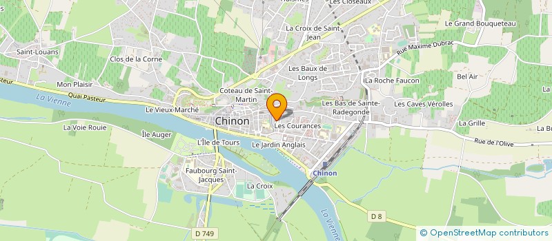 localisation de l'entreprise ASSOC DE PARENTS D'ELEVES à CHINON