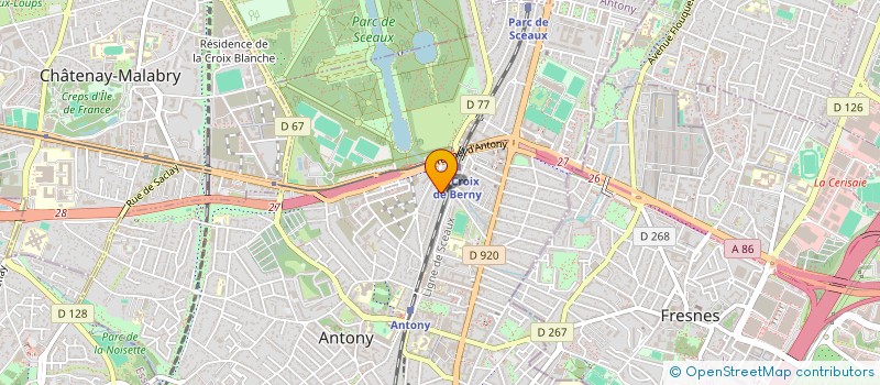 localisation de l'entreprise ASSOC DE SERVICES AUX PERSONNES à ANTONY