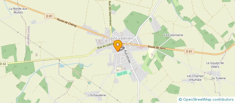 localisation de l'entreprise ASSOC DE SOINS A DOMICILE à SAINT-VALERIEN