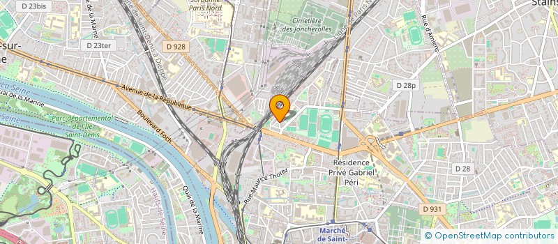 localisation de l'entreprise ASSOC DE SOUTIEN AUX ETUDIANTS PARIS 13 à SAINT-DENIS