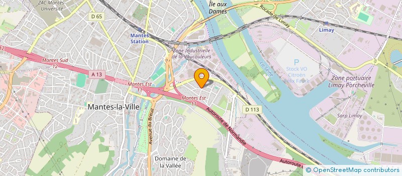 localisation de l'entreprise ASSOC. DE SOUTIEN AUX TRAVAILLEURS EMIGR à MANTES-LA-VILLE