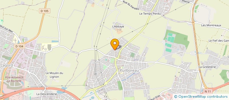 localisation de l'entreprise ASSOC DECOUVERT PARTICIP VIE DES ANIMAUX  PUILBOREAU