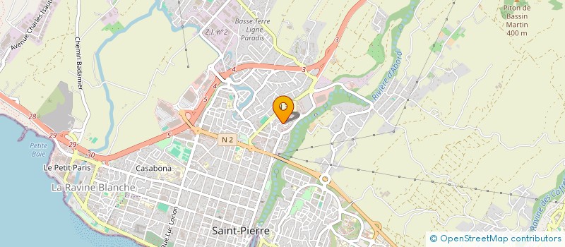 localisation de l'entreprise ASSOC DEFENSE INTERETS EXCLUS ST PIERRE à SAINT-PIERRE