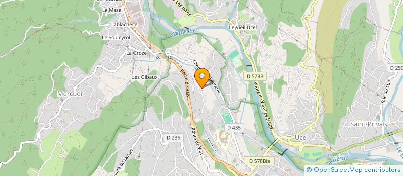 localisation de l'entreprise ASSOC DEP AMIS RESISTANCE A.N.A.C.R. à AUBENAS