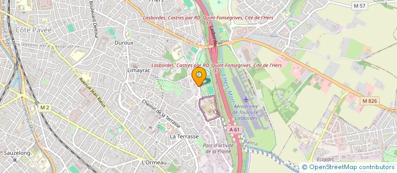 localisation de l'entreprise ASSOC.DEP.FORMAT.ODONTOLOGIQUE CONTINUE à TOULOUSE