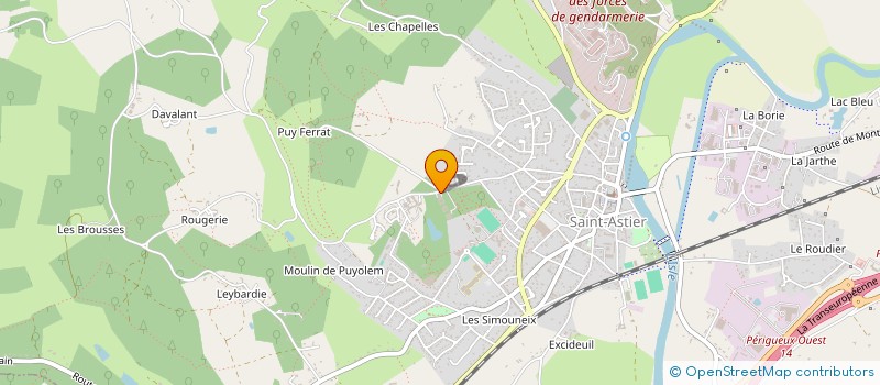 localisation de l'entreprise ASSOC DEP PERS HANDICAP MOT POLYHANDICAP à SAINT-ASTIER