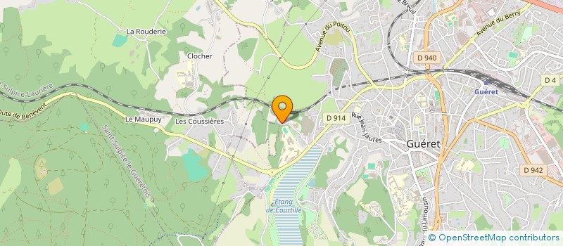 localisation de l'entreprise ASSOC DEPART AMIS PARENT ENFANT INADAPTE à GUERET