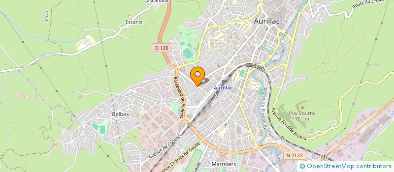 localisation de l'entreprise ASSOC DEPART AMIS PARENTS ENFANTS INADAP à AURILLAC
