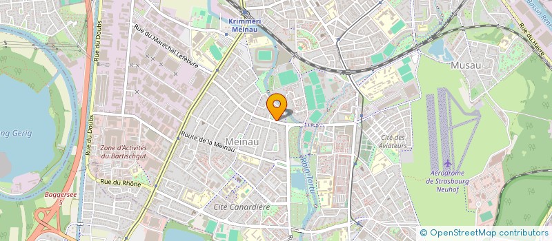 localisation de l'entreprise ASSOC DEPART DE LA PERMANENCE DES SOINS DU BAS-RHIN  STRASBOURG