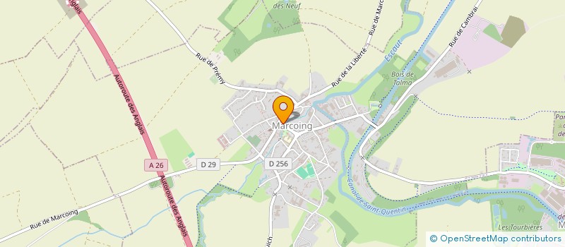 localisation de l'entreprise ASSOC DEPART DES COMBAT PRISON DE GUERRE COMBATTANTS D'ALGERIE TUNISIE MAROC ET T.O.E. DU NORD SECTION DE MARCOING  MARCOING