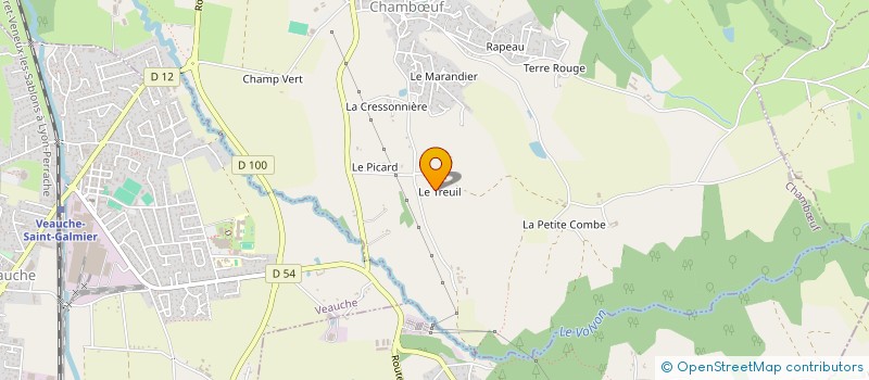 localisation de l'entreprise ASSOC DEPART DEVELOP AGRICOLE ET RURAL  CHAMBUF