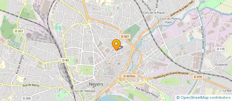localisation de l'entreprise ASSOC DEPART DIFFUS INITIAT MUSICALE à NEVERS
