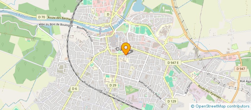 localisation de l'entreprise ASSOC DEPART EDUC POPULAIRE à DAX