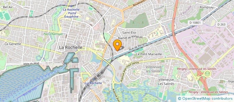 localisation de l'entreprise ASSOC DEPART EMPLOI FORMATION 17  LA ROCHELLE