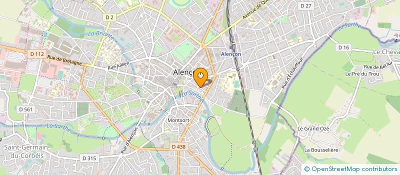 localisation de l'entreprise ASSOC DEPART FRANCS FRANCHES CAMARADES à ALENCON