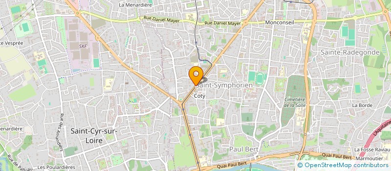 localisation de l'entreprise ASSOC DEPART INFIRMES MOTEURS à TOURS