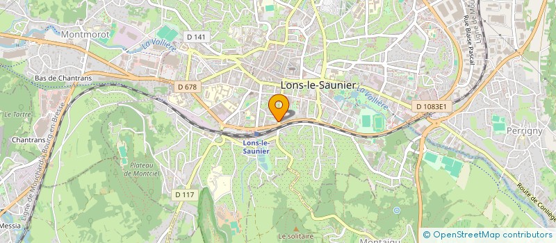 localisation de l'entreprise ASSOC DEPART INFORM LOGEMENT à LONS-LE-SAUNIER