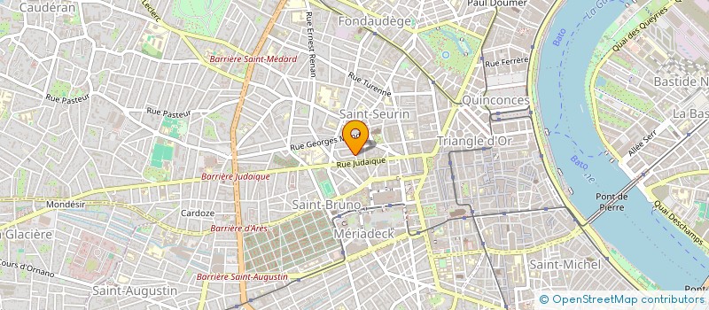 localisation de l'entreprise ASSOC DEPART RETRAITES CFTC DE GIRONDE  BORDEAUX