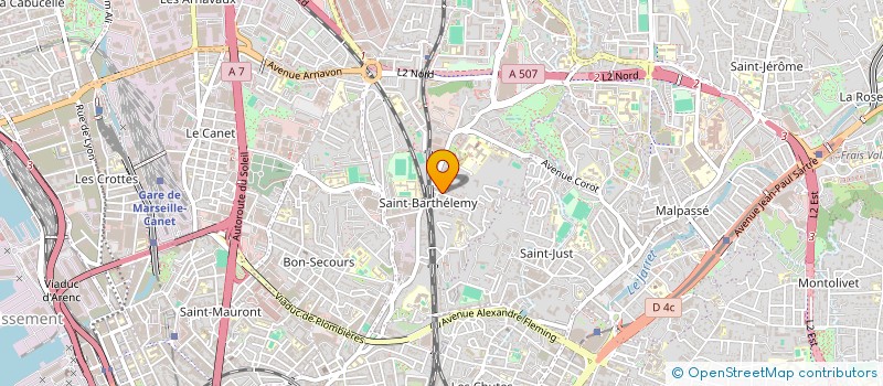 localisation de l'entreprise ASSOC DEPARTEMENTALE REINSERTION SOCIALE à MARSEILLE