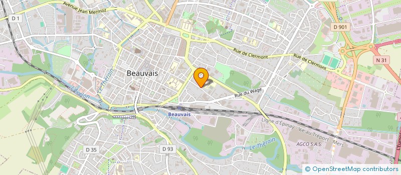 localisation de l'entreprise ASSOC. DEPT. FRANCAS  BEAUVAIS