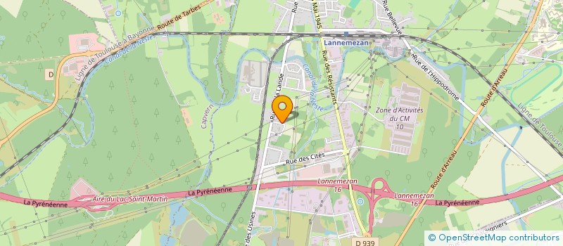 localisation de l'entreprise ASSOC DEPT LUTTE FLEAUX ATMOSP HTES PYRE  LANNEMEZAN