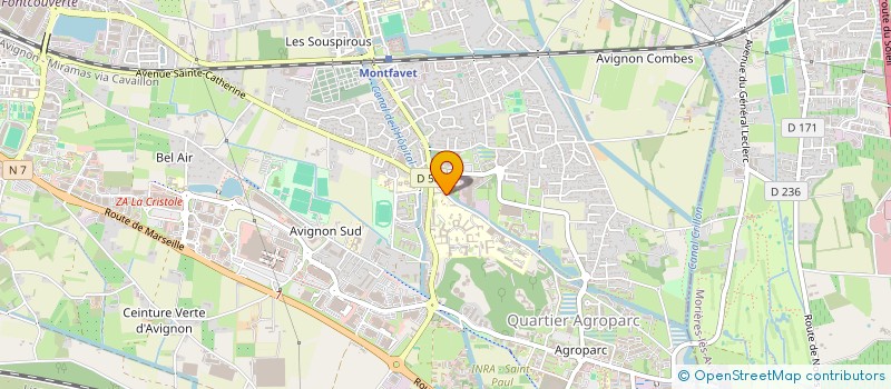 localisation de l'entreprise ASSOC DES AMIS DE L'HOPITAL DE MONFAVET à AVIGNON
