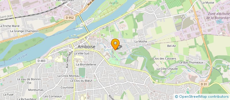 localisation de l'entreprise ASSOC DES AMIS DE LEONARD DE VINCI à AMBOISE