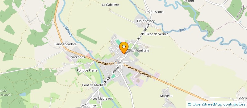 localisation de l'entreprise ASSOC DES AMIS DE SAVARY FRONTENAC à CLION