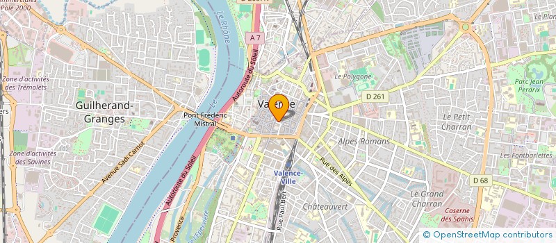 localisation de l'entreprise ASSOC DES AMIS DES ROULOTTES à VALENCE