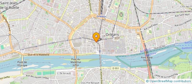 localisation de l'entreprise ASSOC DES AMIS DU CENTRE JEANNE D'ARC à ORLEANS