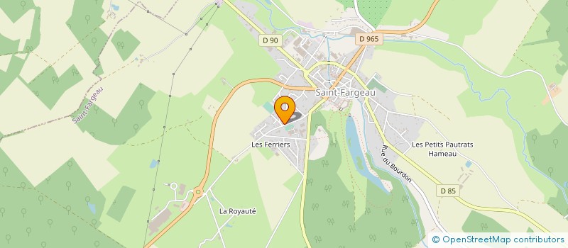 localisation de l'entreprise ASSOC DES AMIS DU CHATEAU  SAINT-FARGEAU