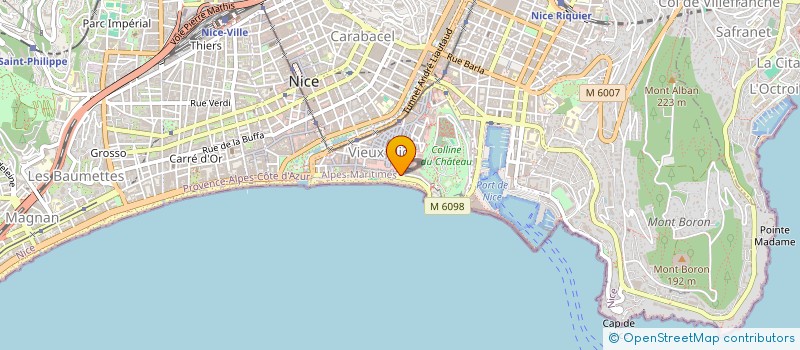 localisation de l'entreprise ASSOC DES AMIS DU CLUB 54 à NICE