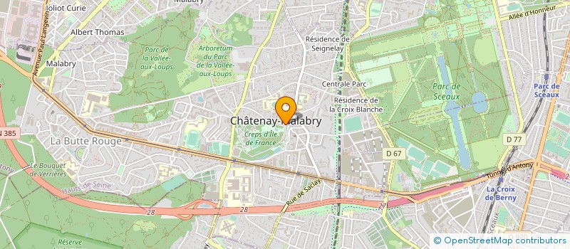 localisation de l'entreprise ASSOC DES AMIS DU CREP à CHATENAY-MALABRY