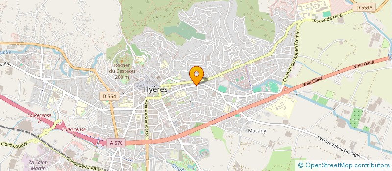 localisation de l'entreprise ASSOC DES AMIS DU PARC NATIONAL DE PORT CROS à HYERES