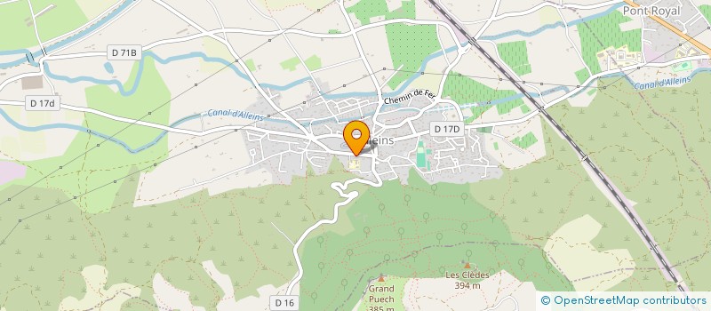 localisation de l'entreprise ASSOC DES AMIS DU VIEIL ALLEINS  ALLEINS