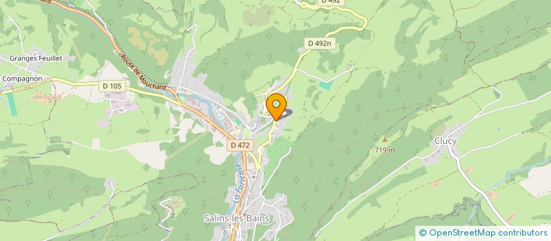 localisation de l'entreprise ASSOC DES ANCIENS ELEVES DU LYCEE VICTOR CONSIDERANT  SALINS-LES-BAINS