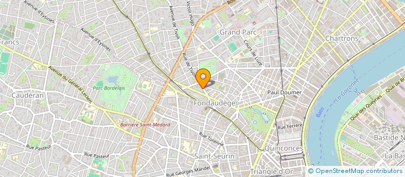 localisation de l'entreprise ASSOC DES ANIMAUX ET DES HOMMES à BORDEAUX