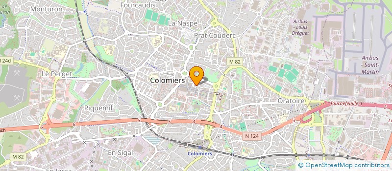localisation de l'entreprise ASSOC DES ARTISANS TAXI-RADIO COLOMIERS à COLOMIERS