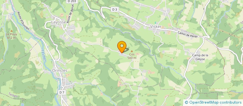 localisation de l'entreprise ASSOC DES BERGERS DE MOUREDE  LAYRISSE