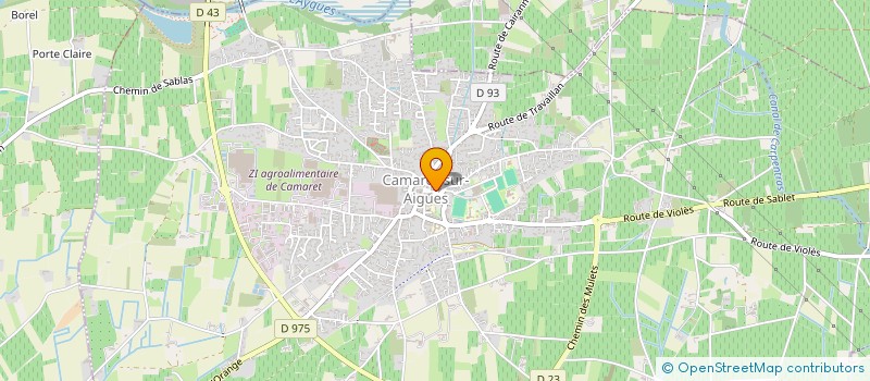 localisation de l'entreprise ASSOC.DES CATHOLIQUES DE CAMARET  CAMARET-SUR-AIGUES