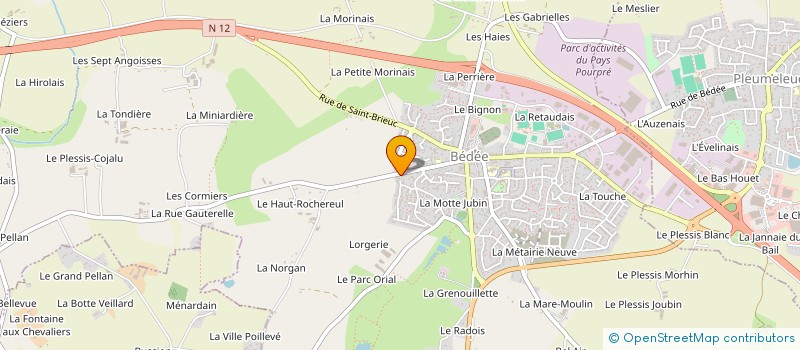 localisation de l'entreprise ASSOC DES CAVALIERS DU PAYS DE MONTFORT à LA NOUAYE